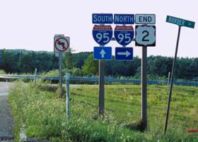 East end of US 2, at junction with Interstate 95