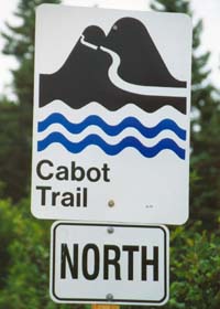 Symbolic trail marker for Cabot Trail