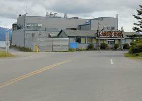 Homer Spit Road ends at Land's End Resort